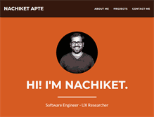 Tablet Screenshot of nachiketapte.com